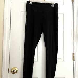 ladies size XL Victoria's Secret PINK high waist black leggings cotton elastane